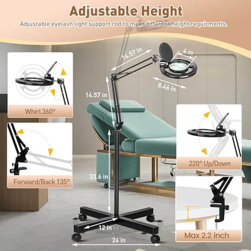 2200 Lumens 12X Magnifier Esthetician Light