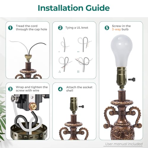 UL Listed 3 Way Lamp Socket Replacement