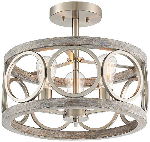 Salima 16" Wide Nickel Gray Wood 3