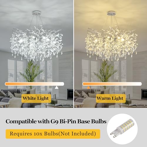 Tree Branch Chandelier Modern Crystal Pendant Light