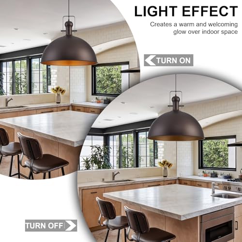 18 Inch ORB Farmhouse Pendant Lights for Kitchen Island 1 Pack