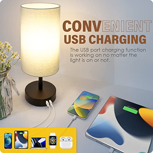 Bedside Lamp with USB Port