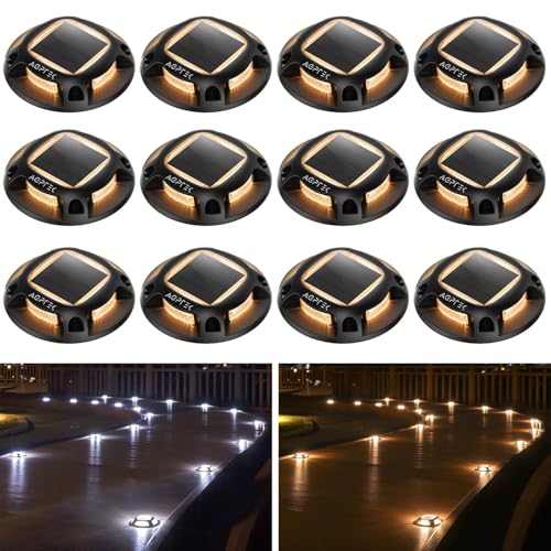 Solar Driveway Lights Outdoor 12 Pack (12 Count)
