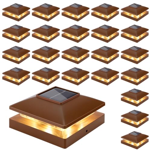 Solar Post Cap Lights Outdoor 24pack (24 Count)