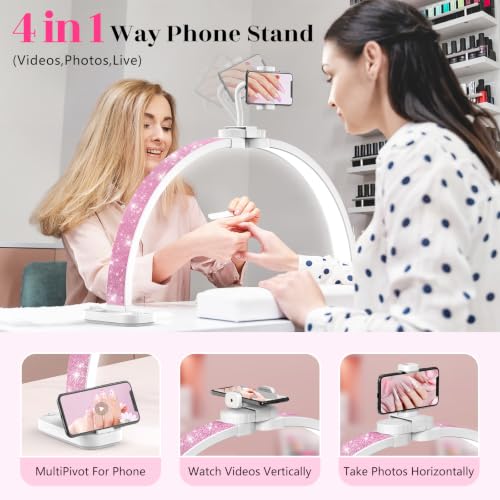 Half Moon Light for Nail Desk