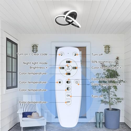 Hallway Light Acrylic Modern LED Ceiling Light Fixtures Cool White 6000K Close to Ceiling Lights for Bedroom