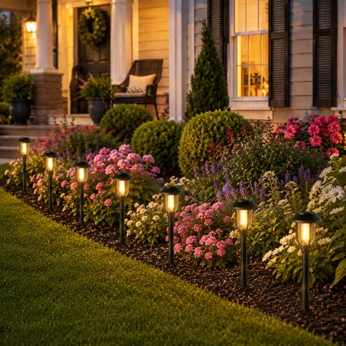 Solar Pathway Lights Outdoor 8 Pack (8 Count)