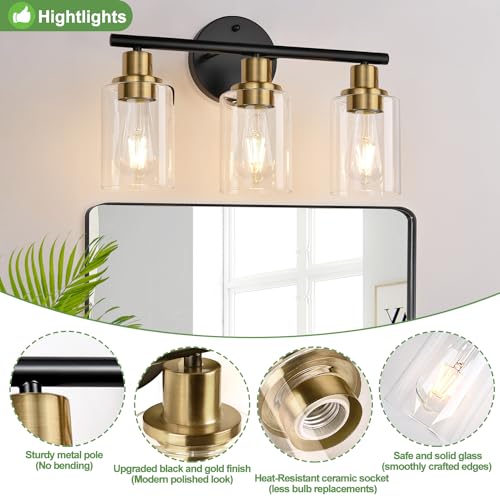 3 Light Bathroom Light Fixtures