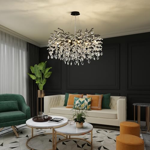 Modern Crystal Tree Branch Chandelier