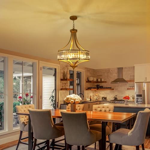 20" Modern Crystal Chandelier