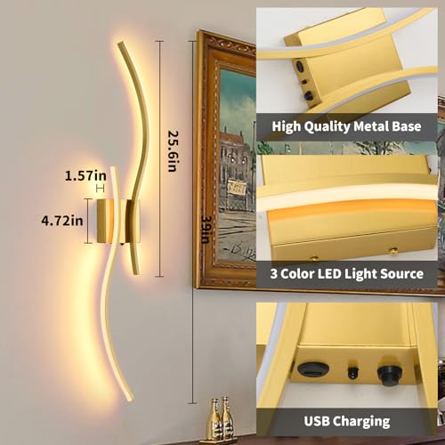 39 inch LED Battery Operated Wall Scones (2 Count)
