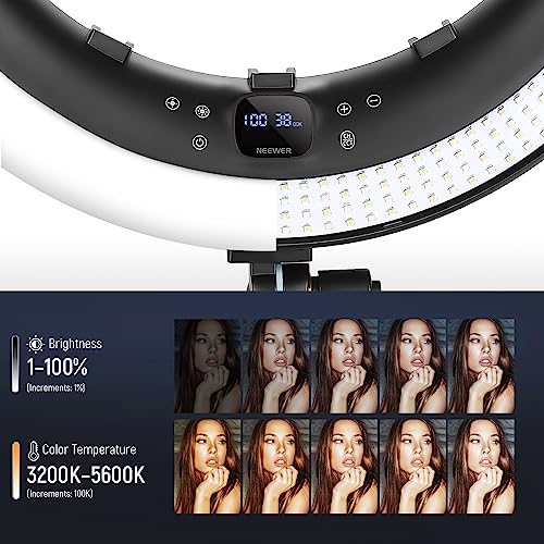 Ring Light RP19H 19 Inch with Tripod Stand 3 Phone Holders