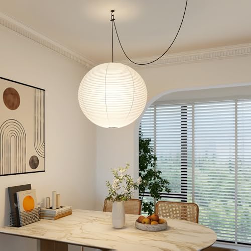 White Round Paper Lantern