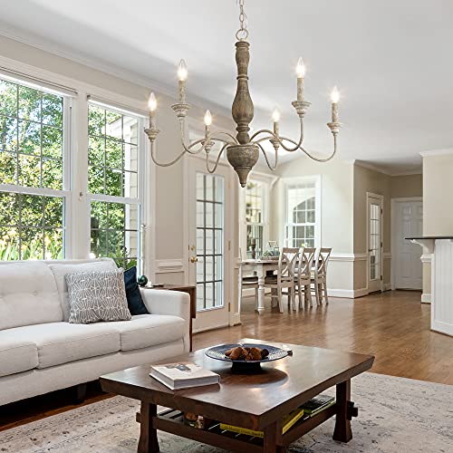 6 Light French Country Chandelier