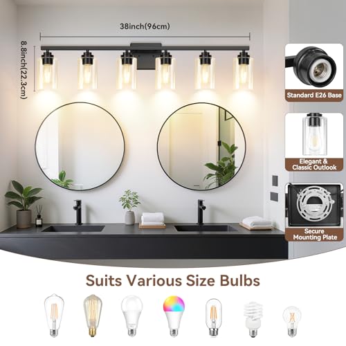 6 Light Bathroom Light Fixtures