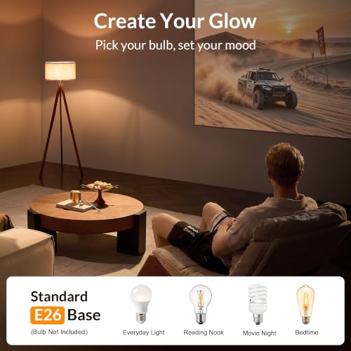 Tripod Floor Lamp Mid Century Modern Standing Lamps for Living Room