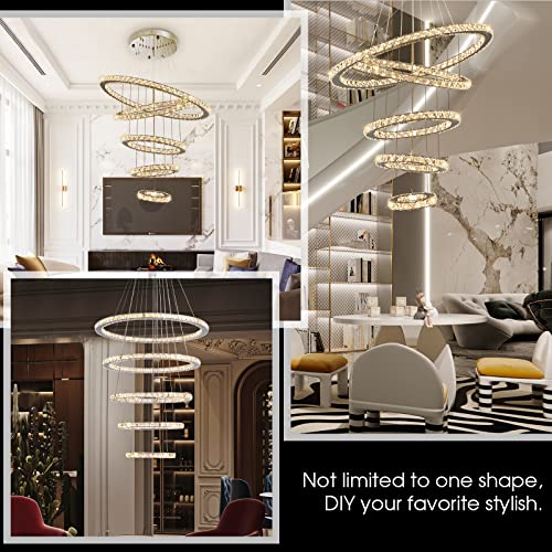 Modern Crystal Chandeliers for High Ceilings