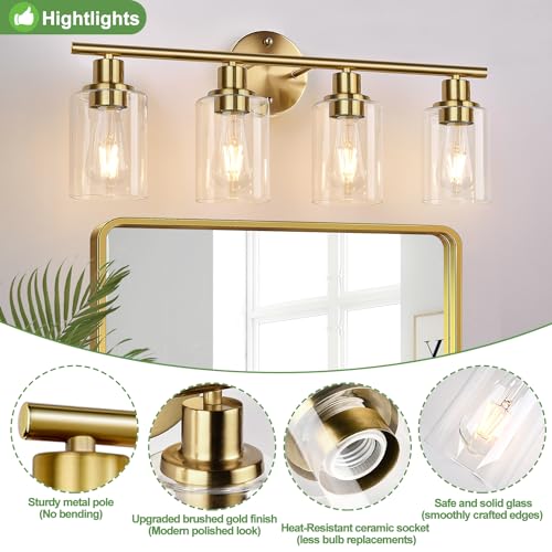 4 Light Bathroom Light Fixtures