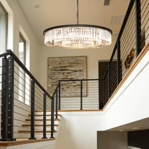 Modern Crystal Chandelier with 12 Lights