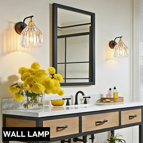 Clear Tulip Glass Lamp Shades 3Pcs (3 Count)