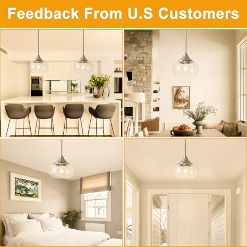 Modern Pendant Lights for Kitchen Island (2 Count)