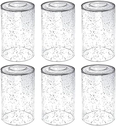 6 Pack Seeded Glass Lamp Shades (6 Count)