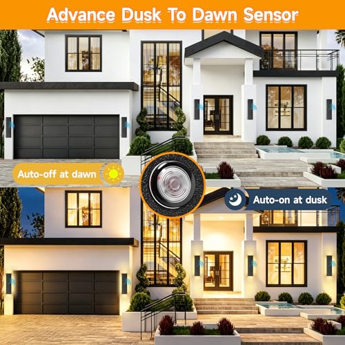 Dusk to Dawn Outdoor Wall Sconce (Dusk to Dawn / 24 Inches)