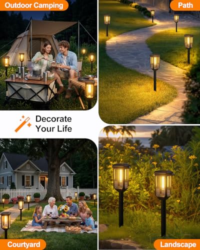 Solar Pathway Lights Outdoor 8 Pack (8 Count)