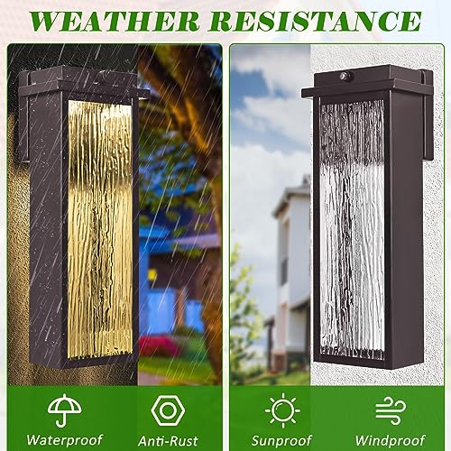 16" Oil Rubbed Bronze Dusk to Dawn LED Outdoor Sconce Light 1PK