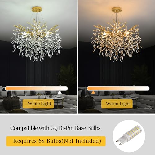 Modern Crystal Tree Branch Chandelier