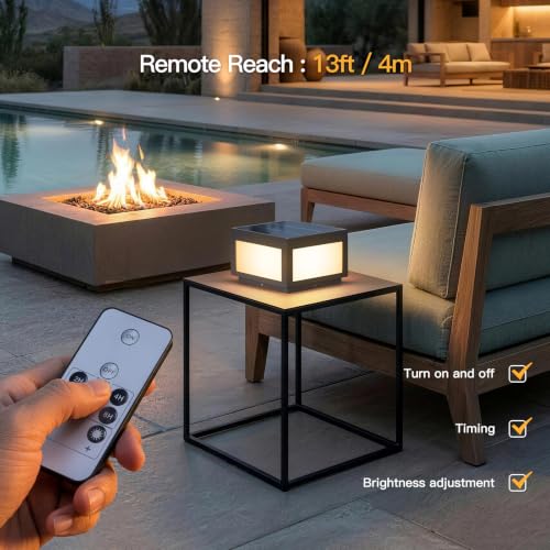 Square Solar Post Lights