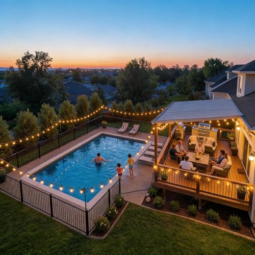 200 FT Outdoor String Lights Waterproof (200 Foot)