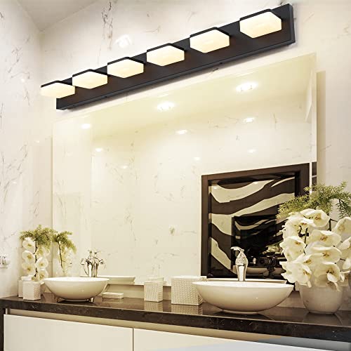 3 Colors Dimmable Bathroom Light Fixtures Over Mirror