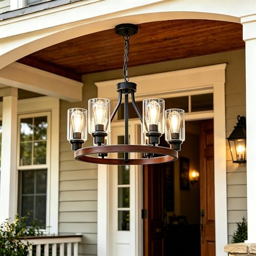 6 Light Rustic Chandelier (72 Count)