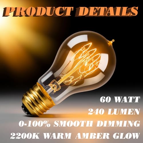 Edison Light Bulbs 60W (6 Count)