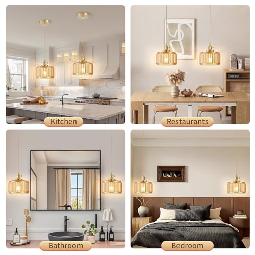 2 Pack Industrial Pendant Lighting (2 Count)