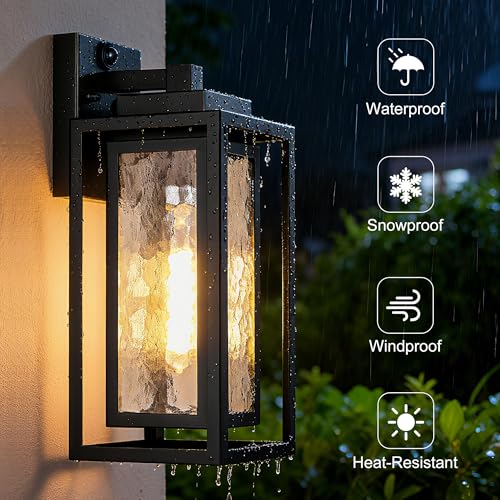 15.78'' Motion Sensor Water Ripple Porch Light (2 Count)
