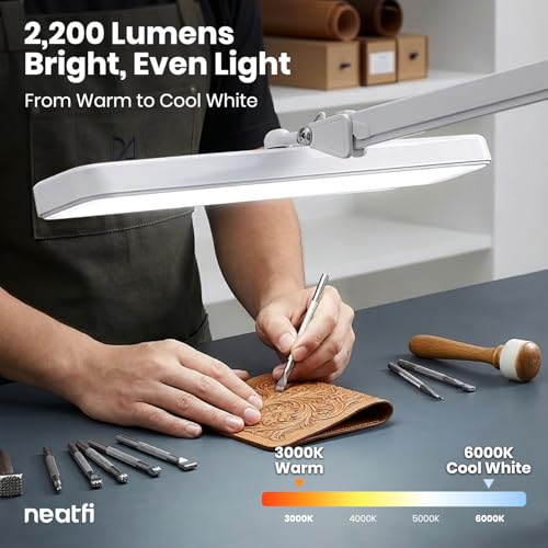 XL 2 500 Lumens 30W LED Task Lamp with Clamp