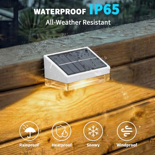 Solar Fence Lights 12 Pack (12 Count)