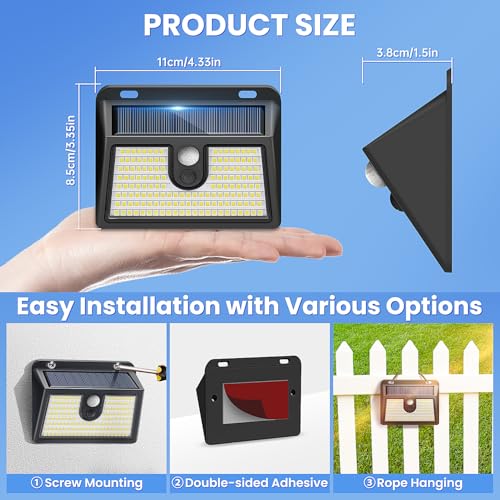 10 Packs] Solar Motion Sensor Outdoor Lights (10 Count)