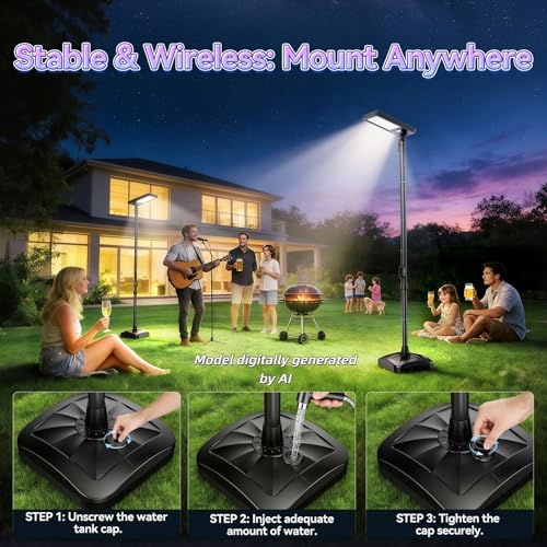 102" Solar Outdoor Street Lights with Speaker