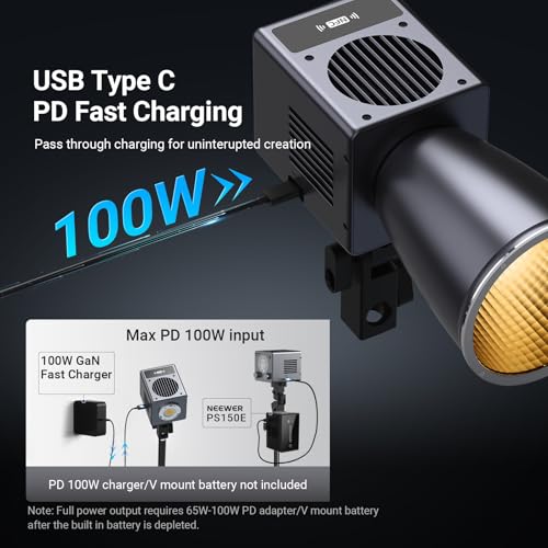 60W Mini LED Video Light with 50Wh Battery