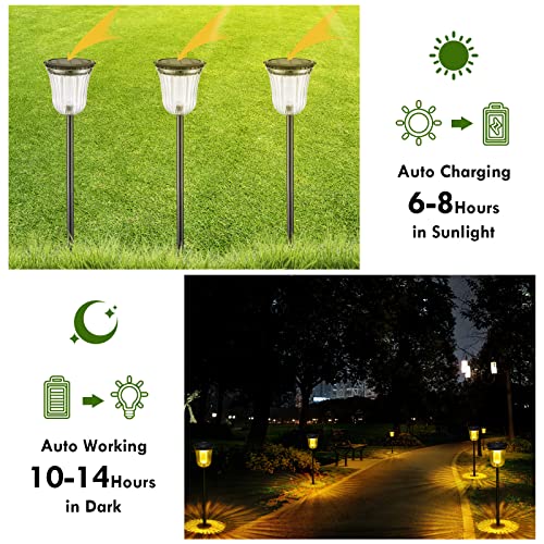 Solar Pathway Lights Outdoor (2 Count)