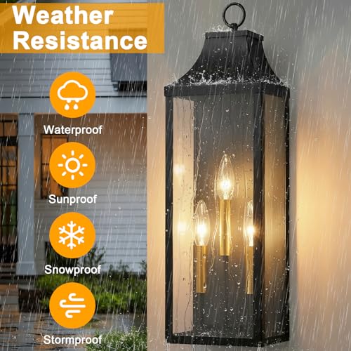 24" Extra Large Outdoor Wall Lights 2 (2 Count)