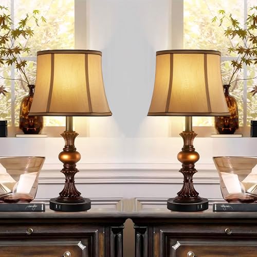 Brown Drum Lampshades Set of 2 With Royal Design (2 Count)