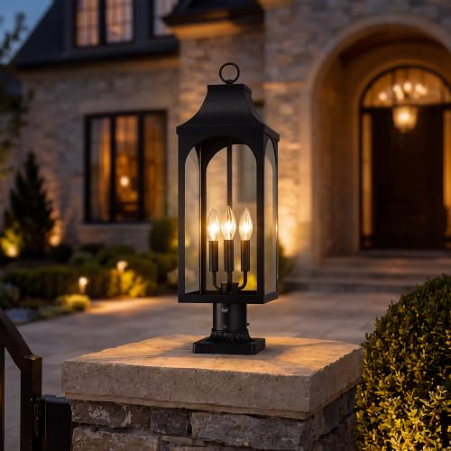 26.5 Inch Dusk to Dawn Outdoor Post Light