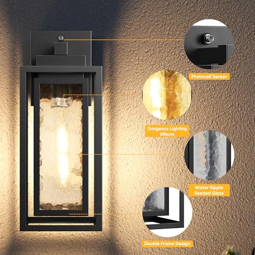 15.78'' Dusk to Dawn Exterior Porch Light Fixture (2 Count)