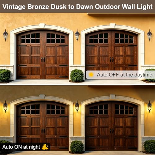 Outdoor Wall Light with Dusk to Dawn Sensor