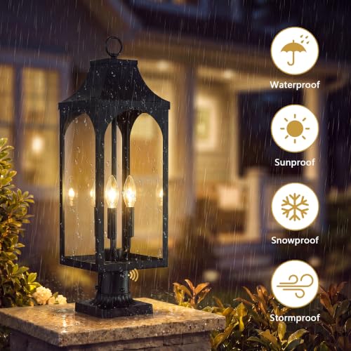 26.5 Inch Dusk to Dawn Outdoor Post Light