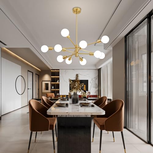 Chandeliers for Dining Room Gold 10